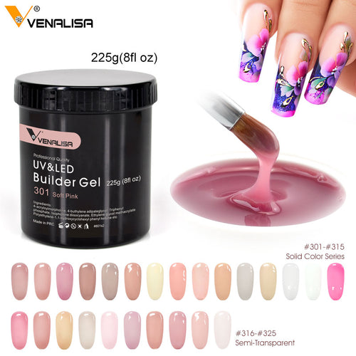 Builder Gel 8 oz  225 g Extension French nails 25 Colors