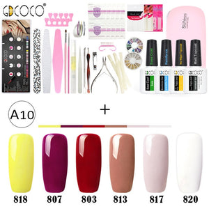 GDCOCO Full Manicure Nail Art File Soak Off UV LED