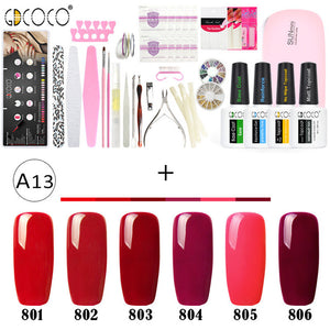 GDCOCO Full Manicure Nail Art File Soak Off UV LED