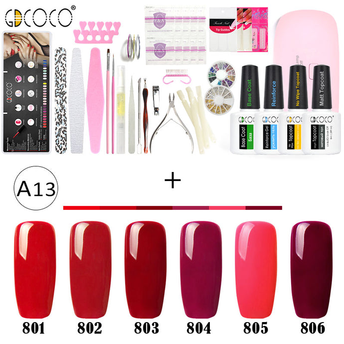 GDCOCO Full Manicure Nail Art File Soak Off UV LED