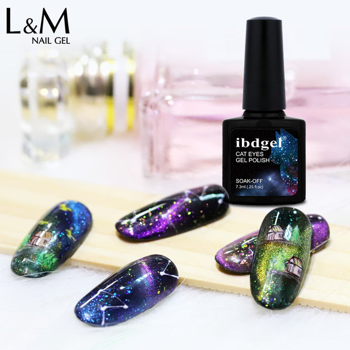 GALAXY Shining Gel Varnish Magnet 5D Cat Eyes UV Gel Nail Polish Gel Lacquer
